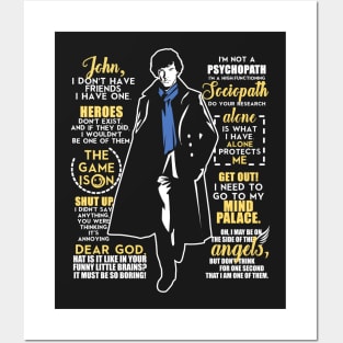 Sherlock Quotes Posters and Art